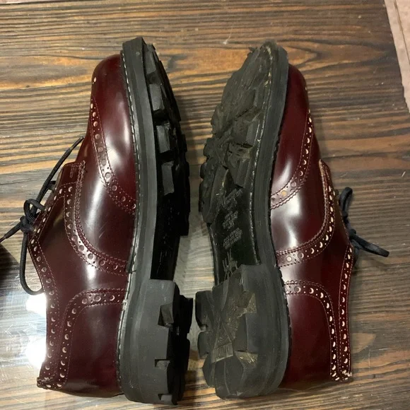 SOLD!  Sz 8 Vintage John Fluevog Angel Soles Oxford Shoes - Picture 9 of 16